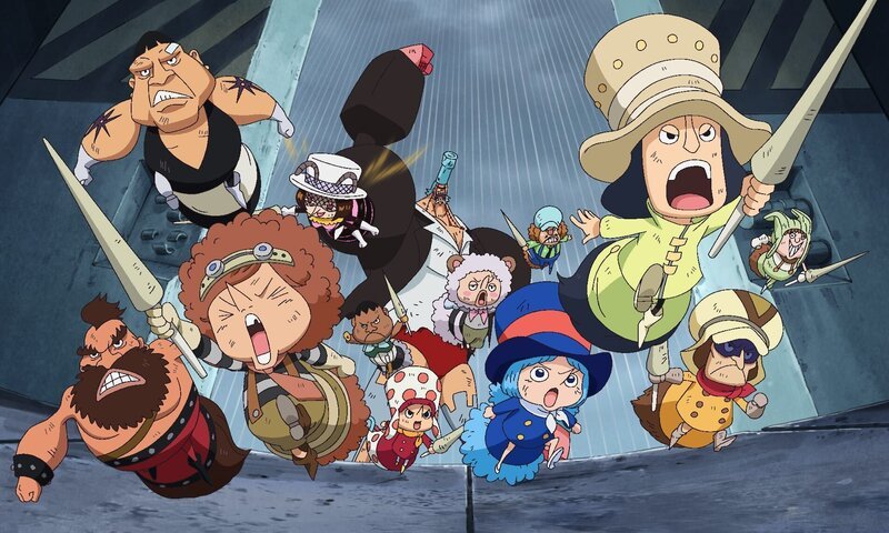 Tontatta-Zwerge – Bild: Eiichiro Oda/​Shueisha, Toei Animation Lizenzbild frei