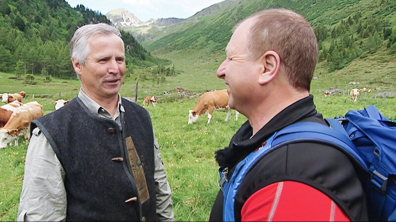 Harry Prünster mit Hubert von der Hölzerhütte. – Bild: ORF
