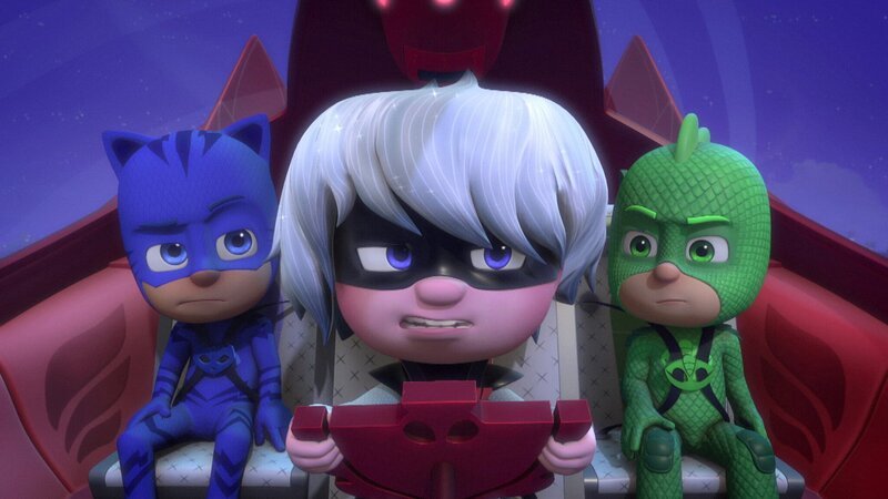 Left to right: Catboy, Luna Girl and Gekko – Bild: Disney