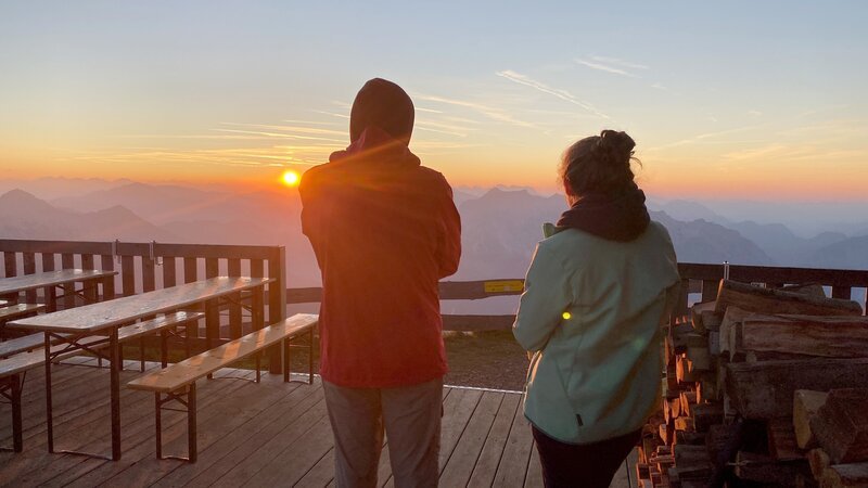 Sonnenuntergang Reichensteinhütte. – Bild: ORF/splashfilm Sonnenuntergang Reichensteinhütte. – Bild: ORF/splashfilm