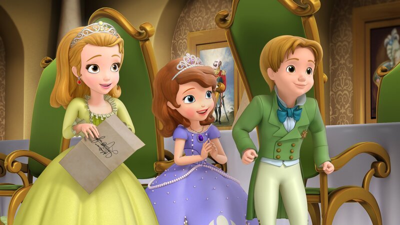SOFIA THE FIRST – „Two Princesses and a Baby“ – Amber realizes how much her royal twin really means to her after a spell that is supposed to give her and twin James separate birthdays accidentally turns him into a baby. This episode of „Sofia the First“ airs Friday, March 7 (9:30 a.m., ET/​PT) on Disney Channel. (Image by Disney Junior via Getty Images) PRINCESS AMBER, PRINCESS SOFIA, PRINCE JAMES – Bild: Disney Enterprises, Inc.