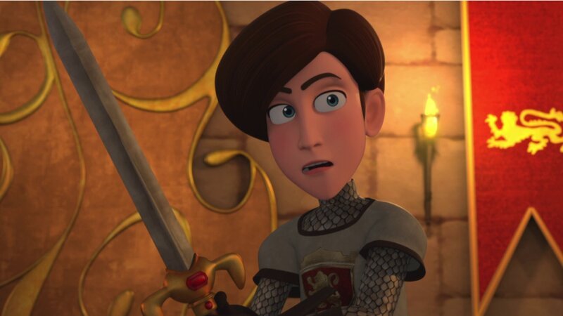 Peter möchte für sein Leben gerne Ritter sein. – Bild: Method Animation – DQ Entertainment Intern. – ZDF, De Agostini