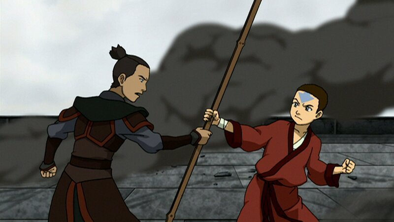 L-R: Sokka, Aang – Bild: Nicktoons UK