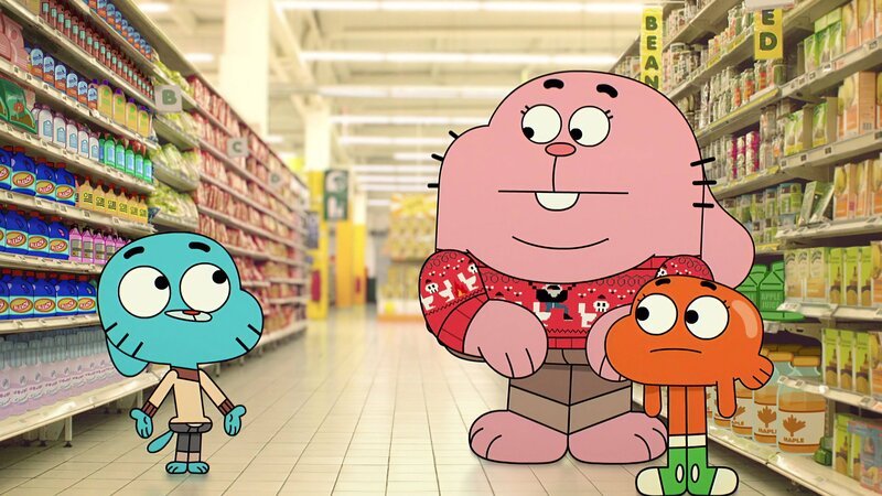 L-R: Gumball, Richard Watterson und Darwin – Bild: HBO