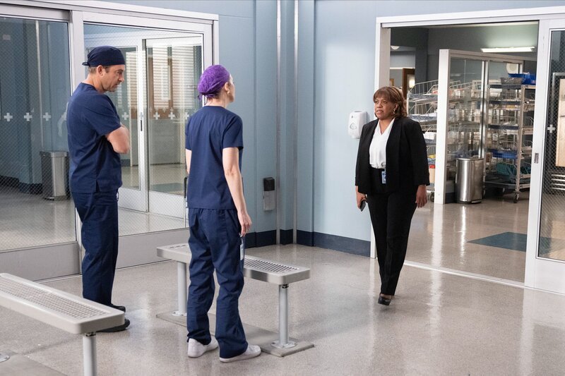 v.li.: Dr. Nick Marsh (Scott Speedman), Dr. Meredith Grey (Ellen Pompeo), Dr. Miranda Bailey (Chandra Wilson). – Bild: Liliane Lathan /​ ORF /​ Disney/​ABC