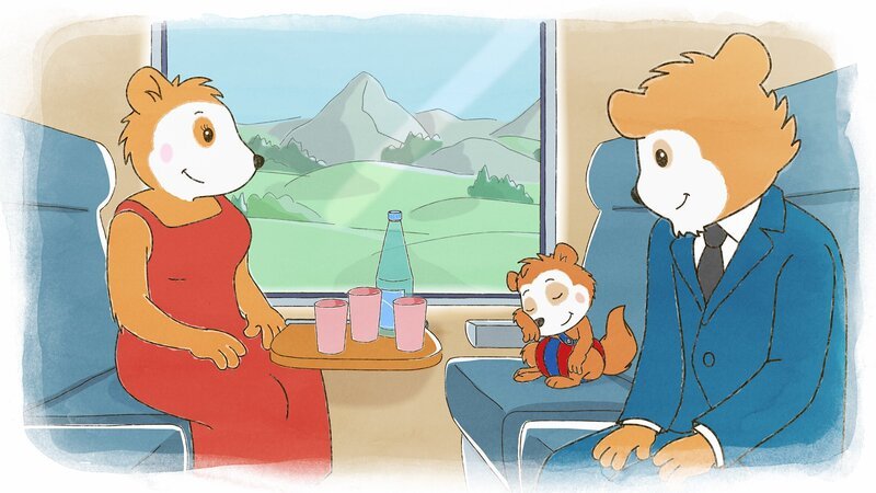 Bobo schläft auf seinem Sitz im Zug. – Bild: JEP ANIMATION/​WDR