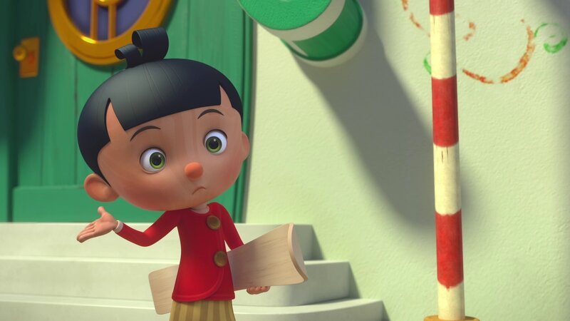 Pinocchio ist ratlos. Ihm fällt auf, dass er eigentlich gar nichts weiß von seiner Freundin Betulla. – Bild: Method Animation – Palomar – ZDF – ZDF Entrep