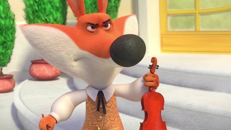 Volpek hasst es, Geige zu üben. Aber er soll am nächsten Tag ein Konzert geben. – Bild: 2021 – Method Animation – Palomar – ZDF – ZDF Entrep/​2021 – Method Animation – Palo