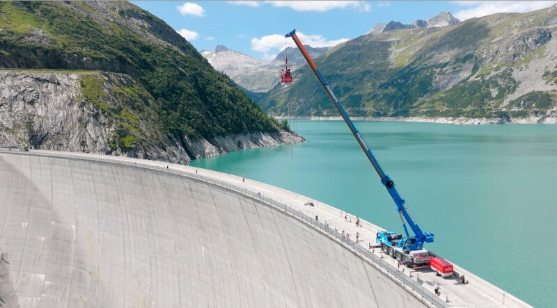 Bungy Jump auf der Kölnbreinsperre. – Bild: ORF/​Kurt Reindl