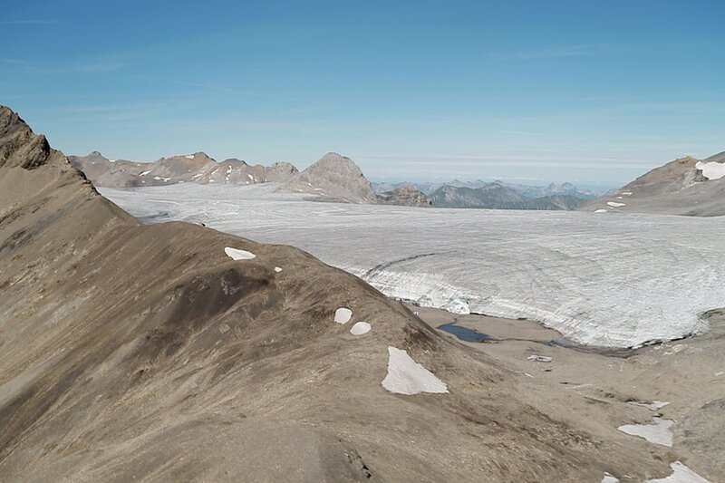 Gletscherrückgang bewirkt Wasserknappheit im Wallis – Bild: SRF