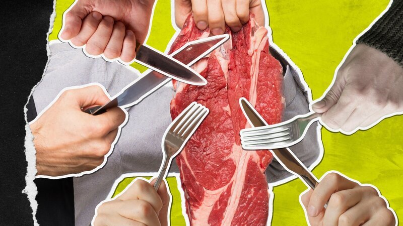 Beim Essen hört die Toleranz auf: Um unsere Ernährung ist ein Streit entbrannt – zwischen Fleischessern und Fleischgegnern. – Bild: ZDF
