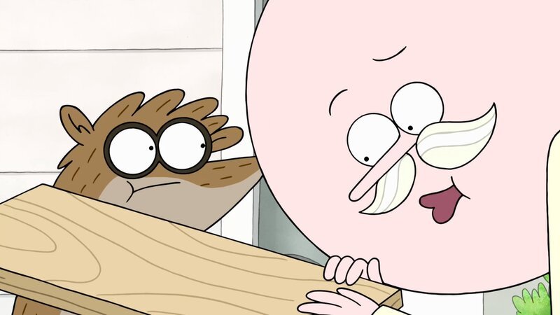 v.li.: Rigby, Pops – Bild: Cartoon Network
