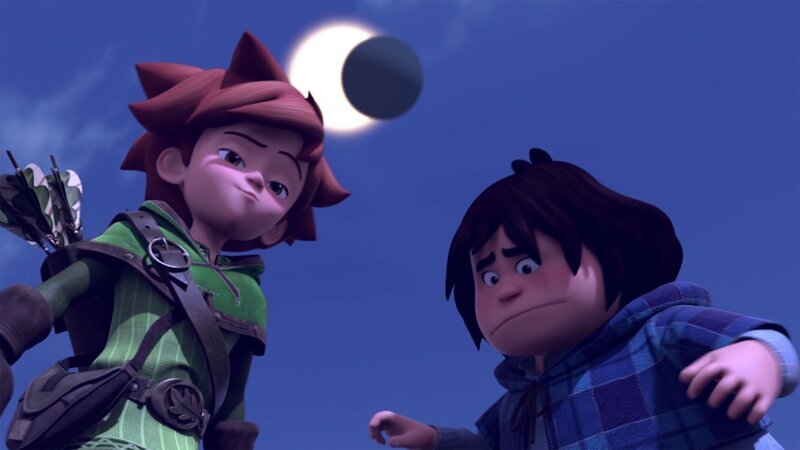 Eine Mondfinsternis erschreckt die Leute von Nottingham. – Bild: 2018 – Method Animation – DQ E /​ ZDF /​ 2018 – Method Animatio /​ De Agostini