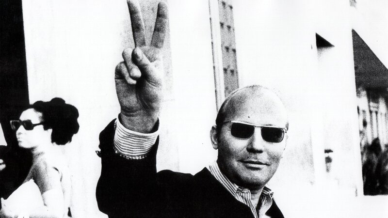 Hans Werner Henze: In Mexiko City, anlässlich des Gastspiels der Deutschen Oper, Berlin mit „Elegie für junge Liebende“, Nov. 1968 – Bild: SRF/​Hans Werner Henze-Stiftung