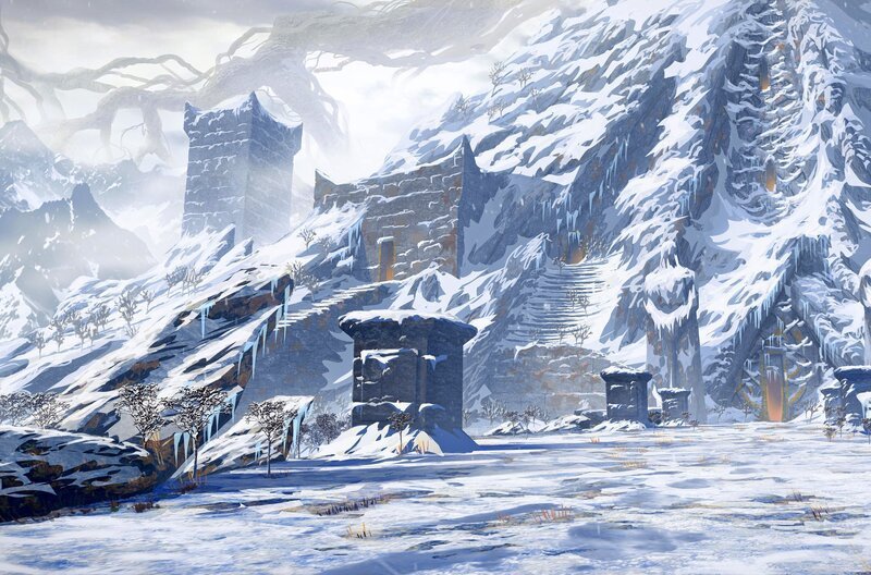 In Jötunheim gelangen Thor und Loki zu einem gigantischen Eispalast – der Burg des Riesen Utgardaloki. – Bild: Rosebud Productions /​ Rosebud Productions