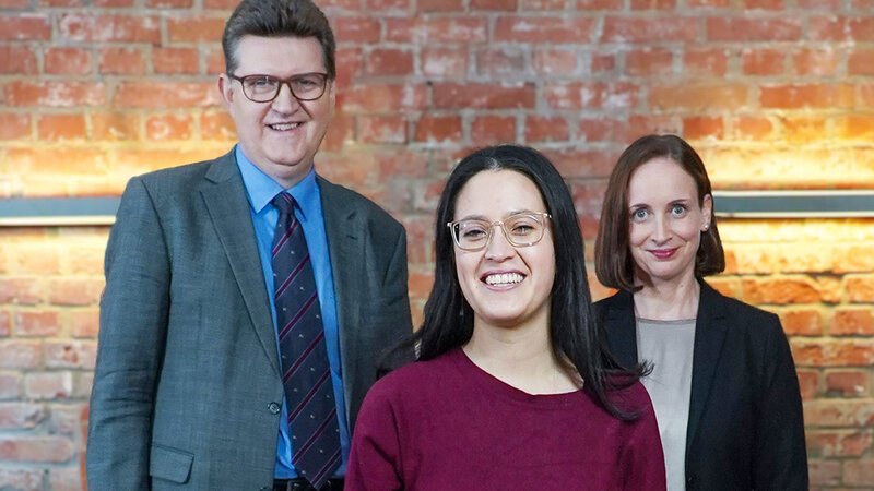 Christian Turrey, Caroline Haro-Gnaendinger, Heidrun Lieb (v.l.) – Bild: Bibel TV/Alpha und Omega Christian Turrey, Caroline Haro-Gnaendinger, Heidrun Lieb (v.l.) – Bild: Bibel TV/Alpha und Omega
