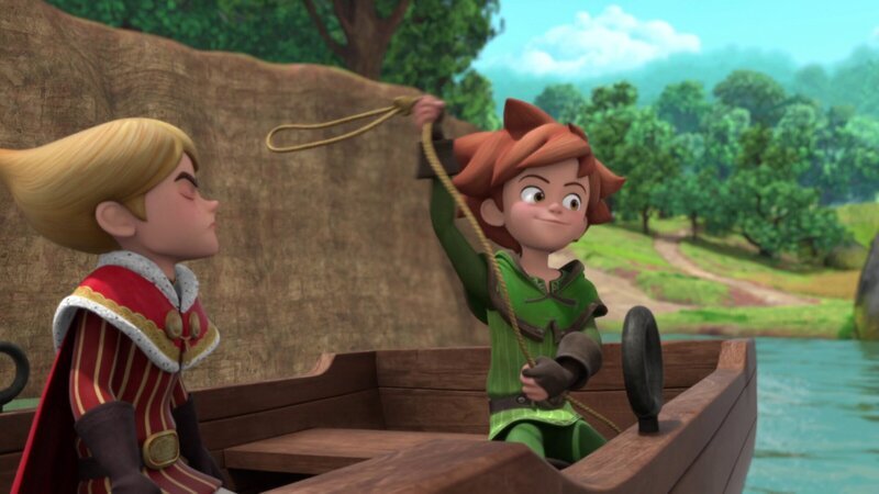 Robin macht einen Ausflug mit Prinz John. – Bild: ZDF, Method Animation, DQ Entertainment International