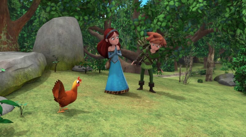 Marian hat offenbar Richard in ein Huhn verwandelt. – Bild: ZDF/​Method Animation/​DQ Entertainment