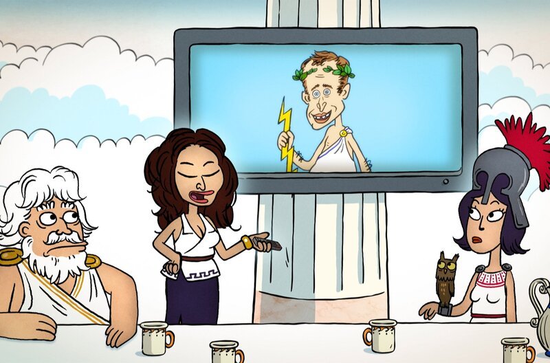 Die Götter sind alles andere als einverstanden mit den massiven Reformvorschlägen von Hybris und König Midas … – Bild: Haut et Court TV