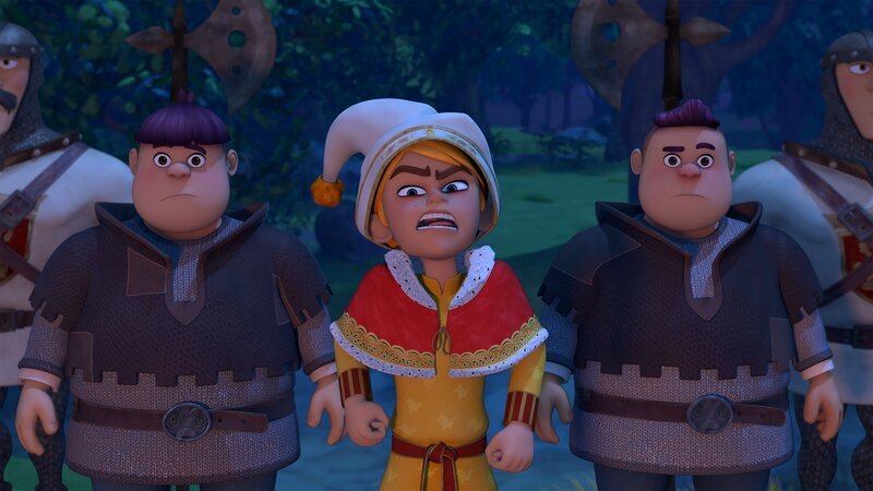 Ob Prinz John (M.) etwas mit dem Raub des wertvollen Kriegshammers zu tun hat? – Bild: ZDF und Method Animation /​ ZDF und Method Animation /​ ZDF Studios, KidsMe
