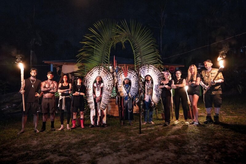 (v.l.n.r.) Lezan Shrif; Willy Whey; Lilly Becker; Shirli; Gina Rühl; Parshad; Antonia Hemmer; Joey Kelly – Bild: Joyn