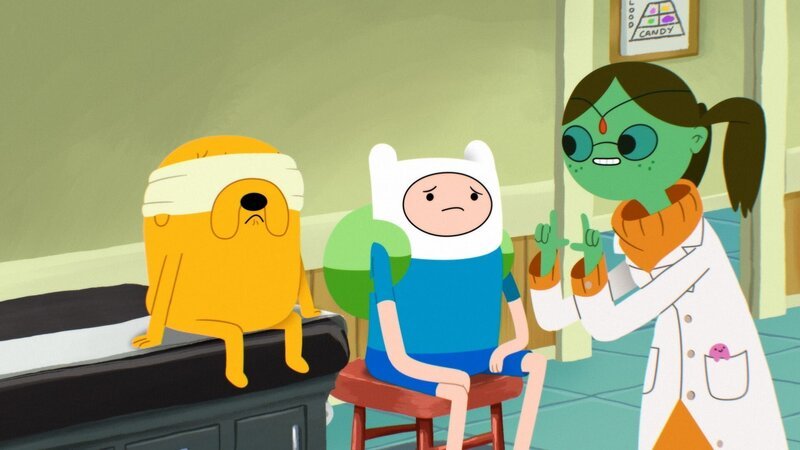 v.li.: Jake, Finn, Doctor Princess – Bild: Cartoon Network Studios