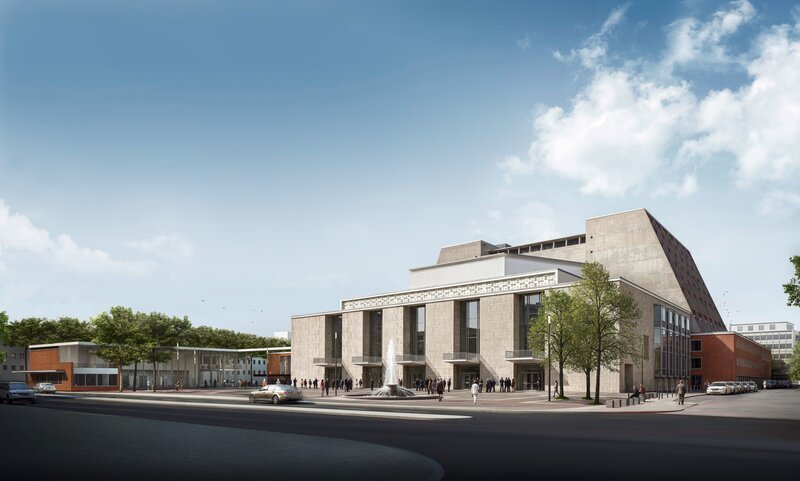 Visualisierung der Oper, Köln nach der Sanierung. – Bild: WDR/​Oper Köln /​ ZDF