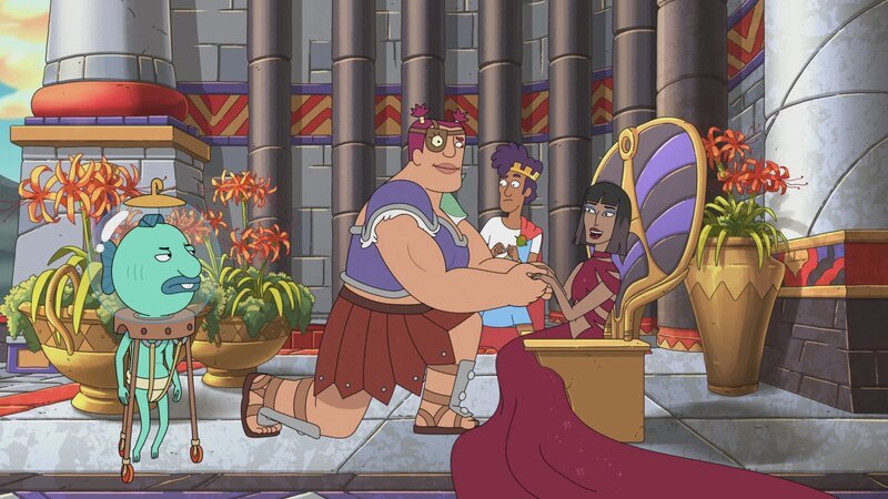 Hippocampus (l.), Stupendous (2.v.l.), Tyrannis (2.v.r.) – Bild: The Movie Database