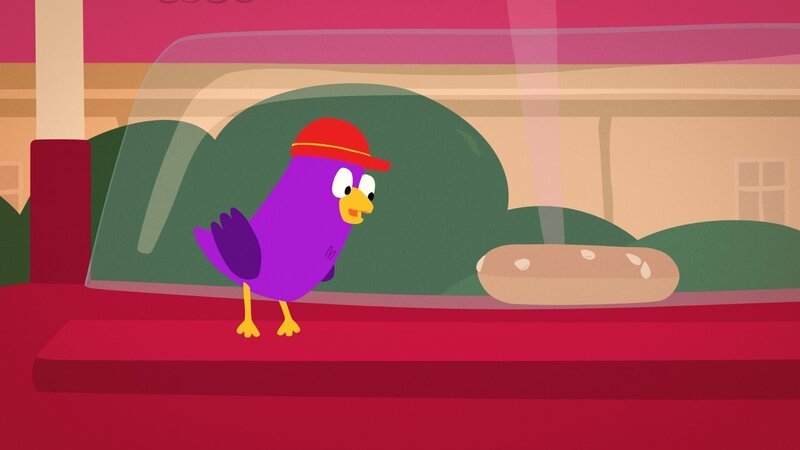 Fieps möchte vom Bagel probieren. – Bild: rbb/​mdr/​bigchild