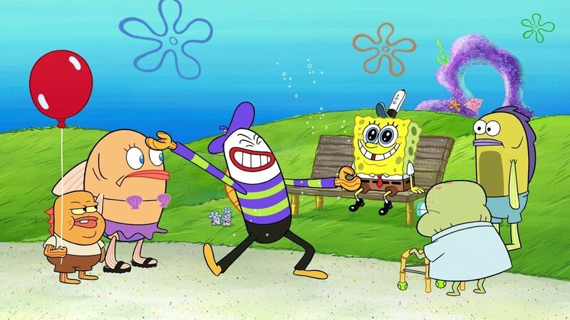 Mime (3.v.l.), SpongeBob (3.v.r.) – Bild: The Movie Database Mime (3.v.l.), SpongeBob (3.v.r.) – Bild: The Movie Database