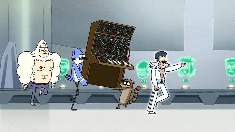 Skips, Mordecai, Rigby, and Gary – Bild: HBO