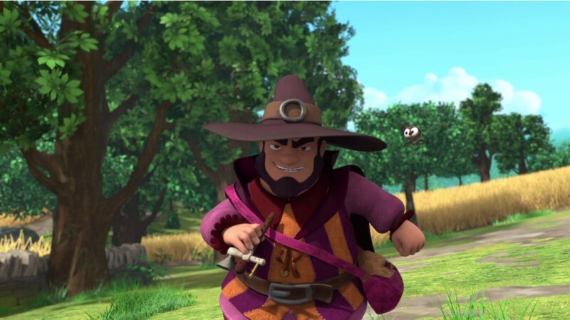 Der seltsame Kauz mit der Flöte hat ungewöhnliche Komplizen. – Bild: ZDF und Method Animation – DQ Entertainment Intern. – ZDF, De Agostini.