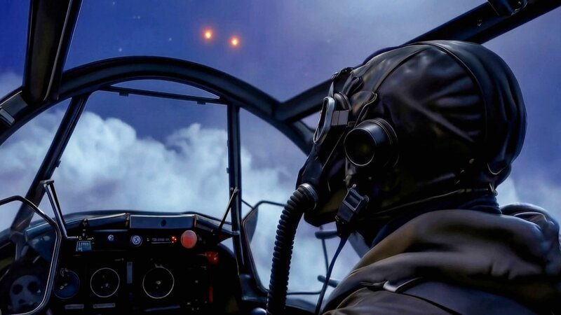 Ein Flugzeugpilot bemerkt mysteriöse Luftphänomene. – Bild: uklibscre /​ THE HISTORY CHANNEL /​ A+E Networks