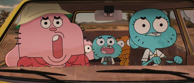 v.li.: Richard, Anais, Gumball, Darwin, Nicole – Bild: CARTOON NETWORK. A TIME WARNER COMPANY.