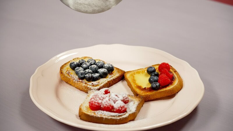 Beerig belegte Toasts. – Bild: ORF/​Tower10