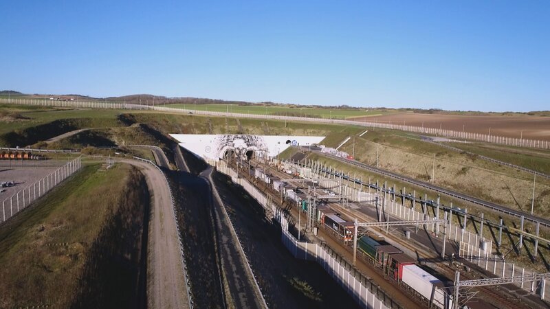 Der Eurotunnel – Französischer Eingang – Bild: History