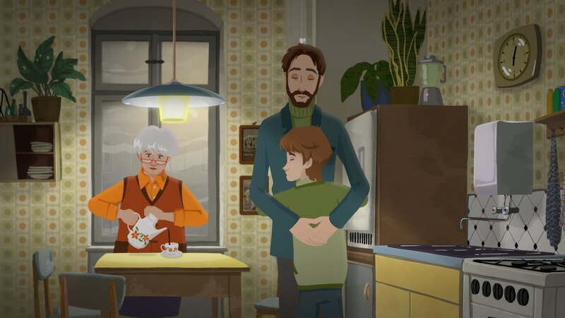 Was für ein Glück! Onkel Henry wurde aus der Haft entlassen. Paul und seine Oma sind glücklich. – Bild: ZDF/​Midieu Films/​Beside Prdouction