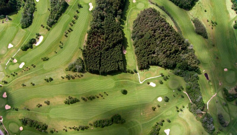 Luftaufnahme eines Golfplatzes – Bild: phoenix/​ZDF/​Peter Thompson