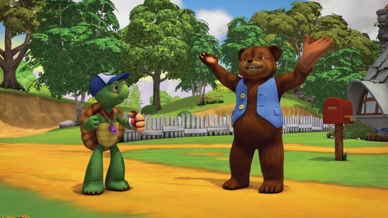 Bär will der beste Baseball-Spieler aller Zeiten werden. – Bild: KiKA/​Nelvana Limited/​Infinite Frameworks Pte Ltd.