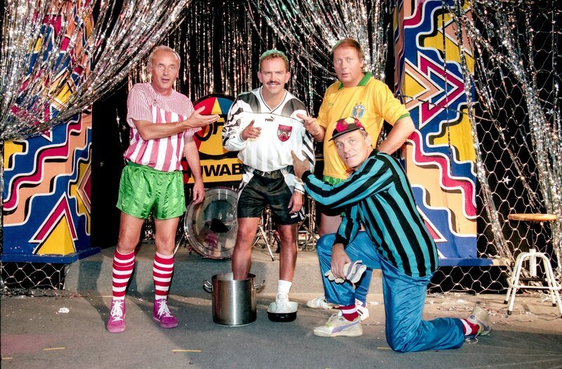 Peter Elstner, Herbert Prohaska, Heinz Prüller, Hans Georg Heinke. – Bild: ORF/​Milenko Badzic