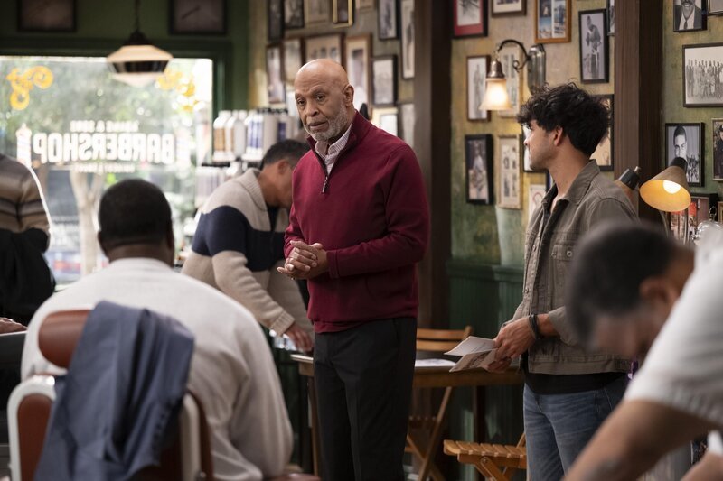 GREY’S ANATOMY – „Take Me to the River“ – Bailey and Blue are forced to confront the emotional costs of experimental care. Meanwhile, Owen, Teddy, Simone and Dani help out at a busy rural hospital, and Richard attempts to spread information about early prostate screenings to the community. JAMES PICKENS JR., NIKO TERHO – Bild: Disney /​ Anne Marie Fox