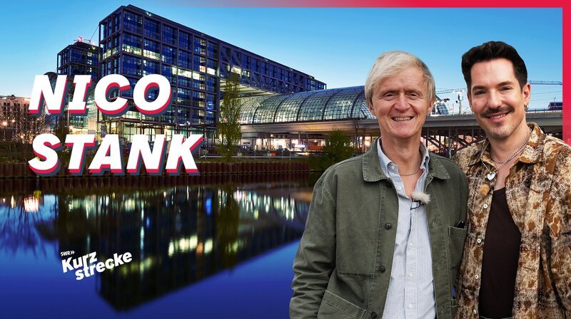 Quicklebendig und gut gelaunt begrüßt Schauspieler und Comedian Nico Stank SWR-Moderator Pierre M. Krause – und führt etwas im Schilde. Seine Schildkröte braucht neues Futter. So eilen beide im Schildkrötentempo ins Zoofachgeschäft. Wieso man in der Öffentlichkeit einen dicken Panzer braucht und was Nicos Beauty-Geheimnis ist, erfährt man in der neuen Folge, die eines bleibt: leichte Kost. – Bild: SWR