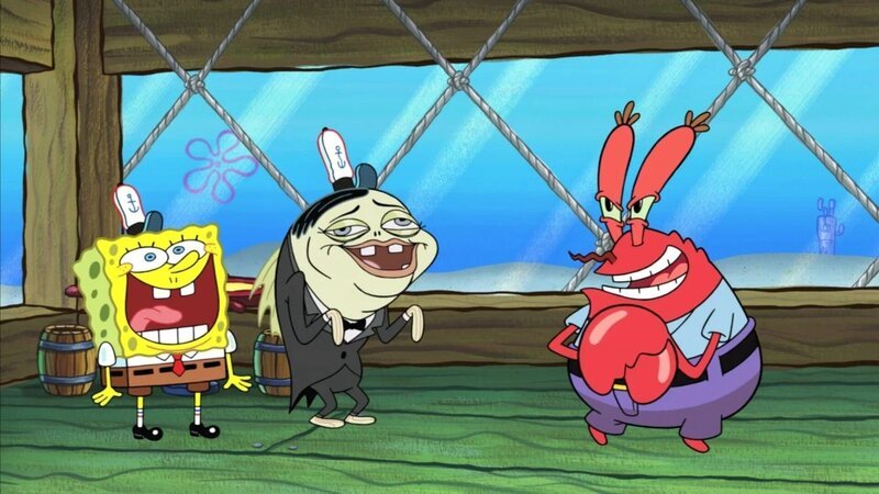 v.li.: SpongeBob, Slappy, Mr. Krabs – Bild: The Movie Database