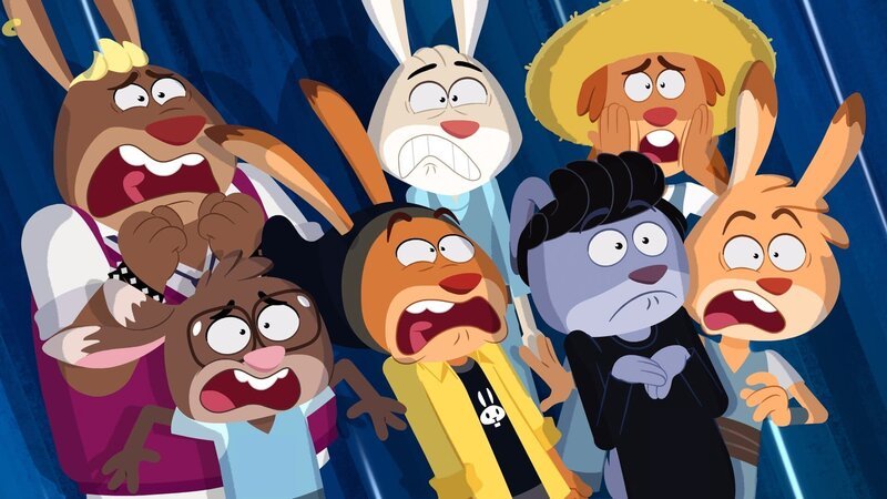 Allen Hasen der Rabbit Academy schauderts beim Zelten. – Bild: SWR/​Akkord Film/​2 Minutes