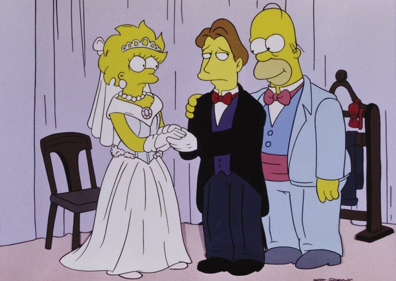 L-R: Lisa Simpson, Hugh Parkfield, und Hommer Simpson – Bild: ProSieben