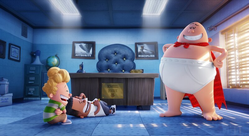 (v.l.n.r.) Harold Hutchins; George Beard; Mr. Krupp alias Captain Underpants – Bild: 2017 DreamWorks Animation, L.L.C. All rights reserved. Lizenzbild frei