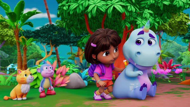v.li.: Lucky, Boots, Dora, Uni – Bild: Paramount