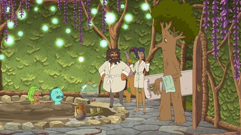 v.li.: Daphne, Hippocampus, Shlub, Deliria, Tree Masseuse – Bild: The Movie Database