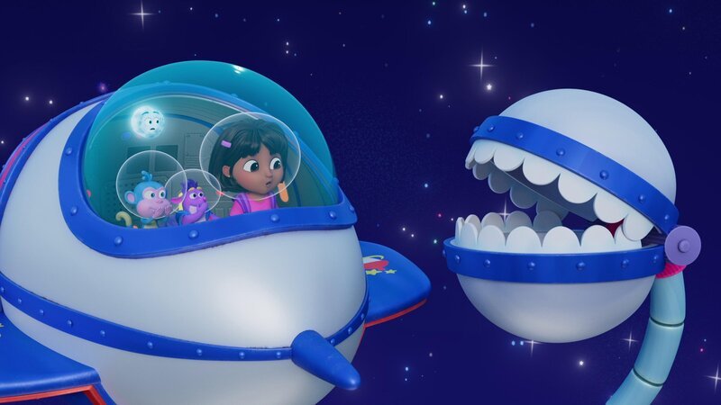 v.li.: Boots, Mond, Tico, Dora – Bild: Paramount