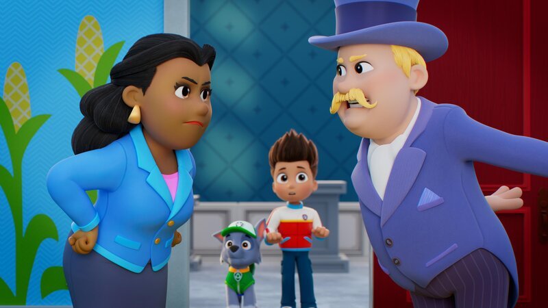 v.li.: Mayor Goodway, Rocky, Ryder, Mayor Humdinger – Bild: Paramount